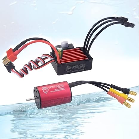 SURPASS HOBBY WATERPROOF 2030 BRUSHLESS MOTOR RED & AMP ;BLACK (4500 KV)