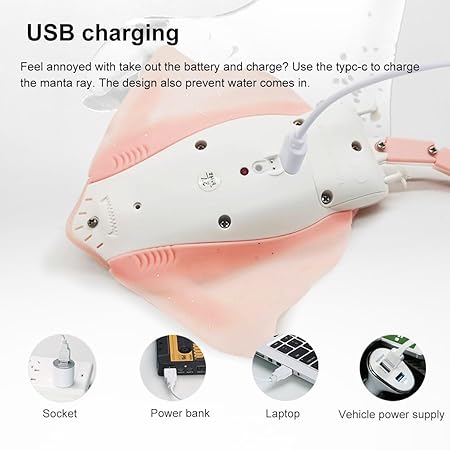 6602-R/C STING RAY FISH PINK
