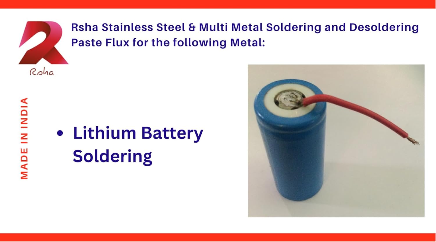 RSHA STAINLESS STEEL & MULTI METALS SOLDERING PASTE FLUX FOR SOLDERING AND DESOLDERING - 1 PACK 25 GM.
