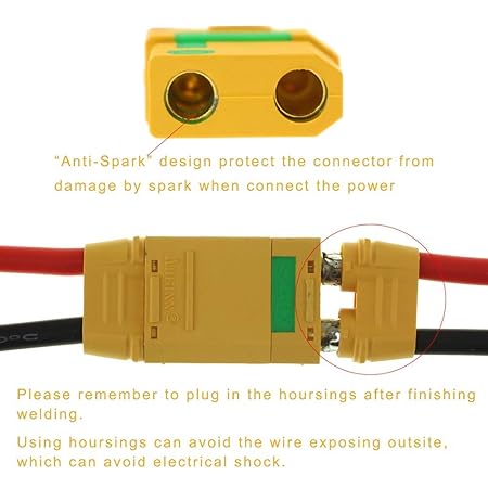 AMASS XT90S ANTI SPARK CONNECTOR WITH HOUSING-MALE & FEMALE