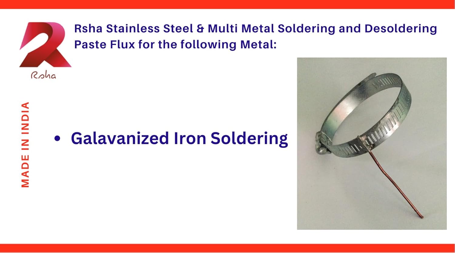 RSHA STAINLESS STEEL & MULTI METALS SOLDERING PASTE FLUX FOR SOLDERING AND DESOLDERING - 1 PACK 25 GM.