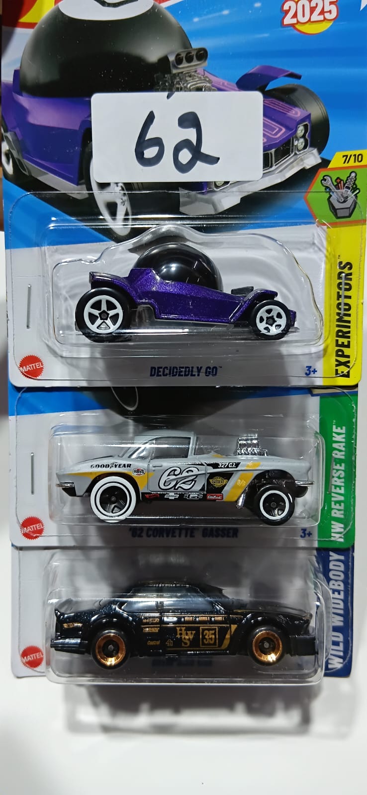 HOT WHEELS CASE-J MAINLINE (PACK OF 3) DIECAST