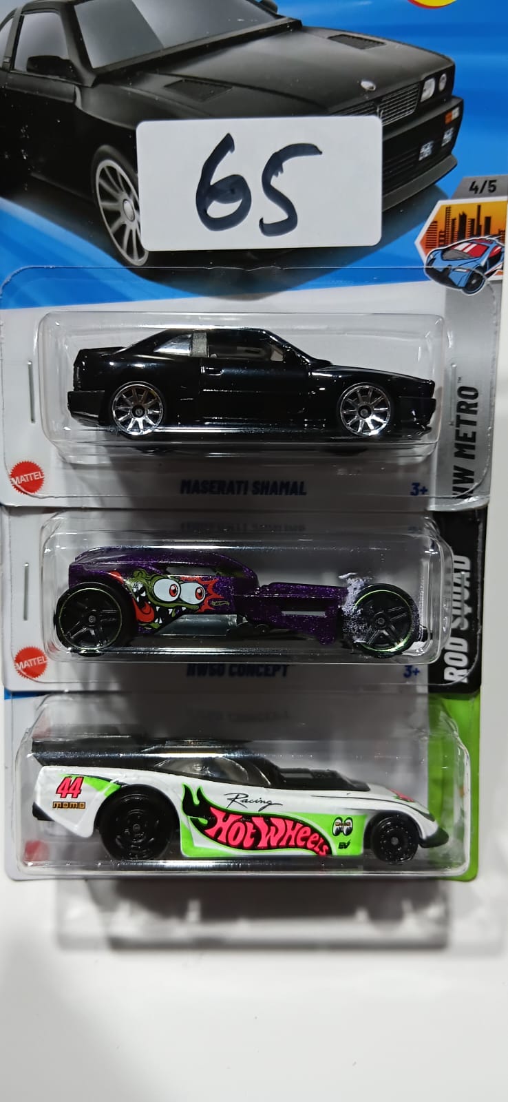 HOT WHEELS CASE-J MAINLINE (PACK OF 3) DIECAST