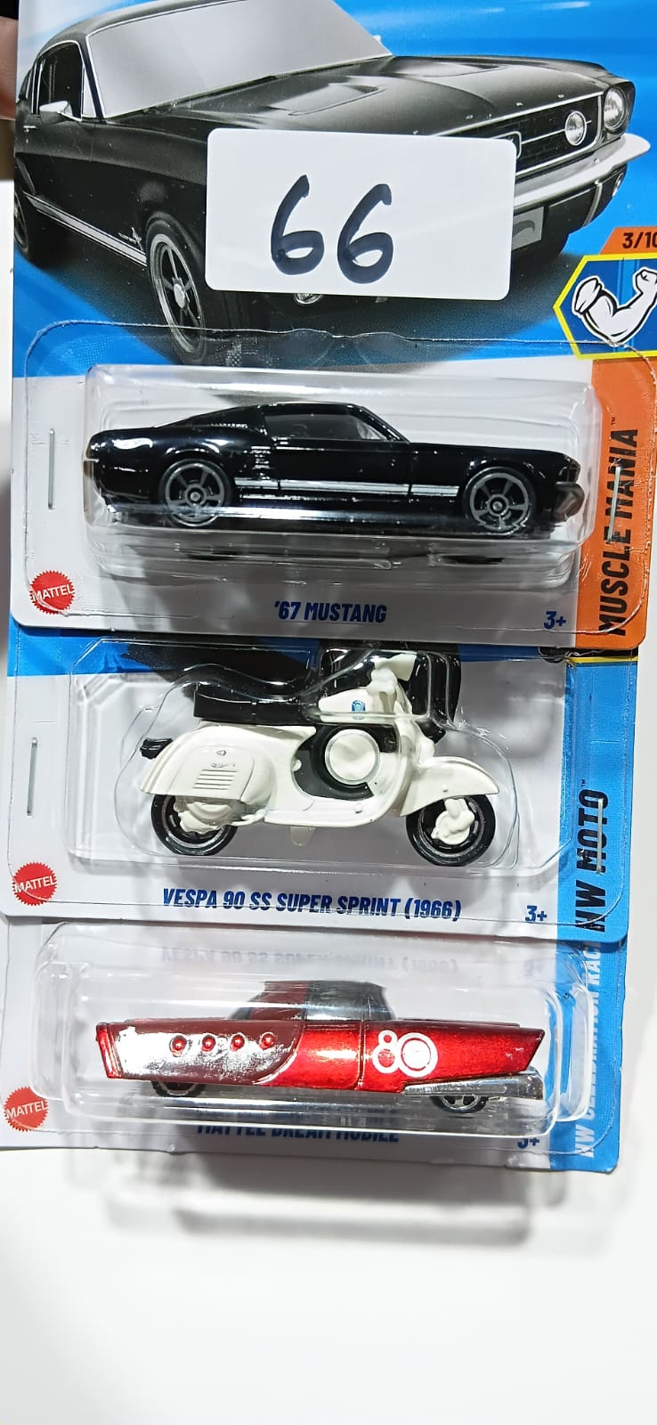 HOT WHEELS CASE-J MAINLINE (PACK OF 3) DIECAST