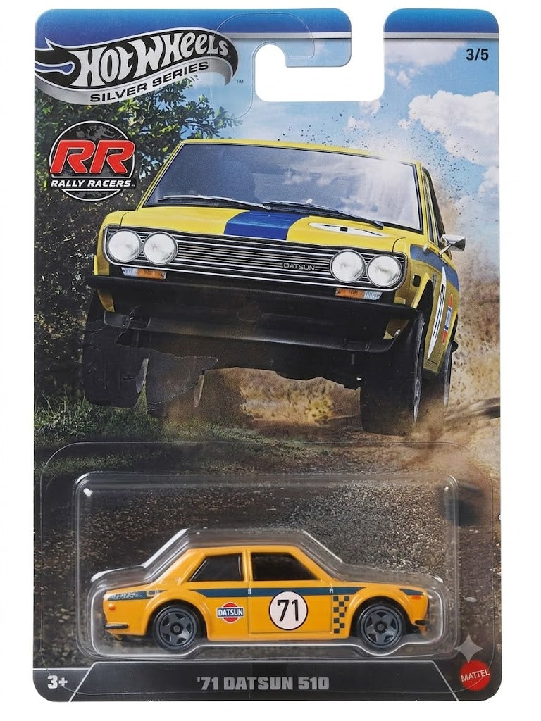 HOT WHEELS SILVER SERIES RR 71 DATSUN 510 YELLOW