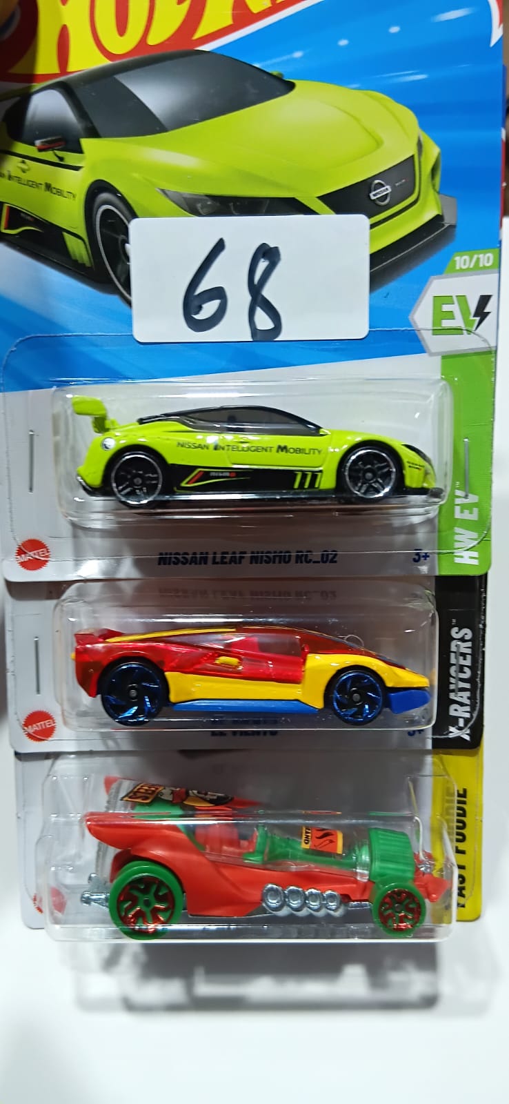 HOT WHEELS CASE-J MAINLINE (PACK OF 3) DIECAST