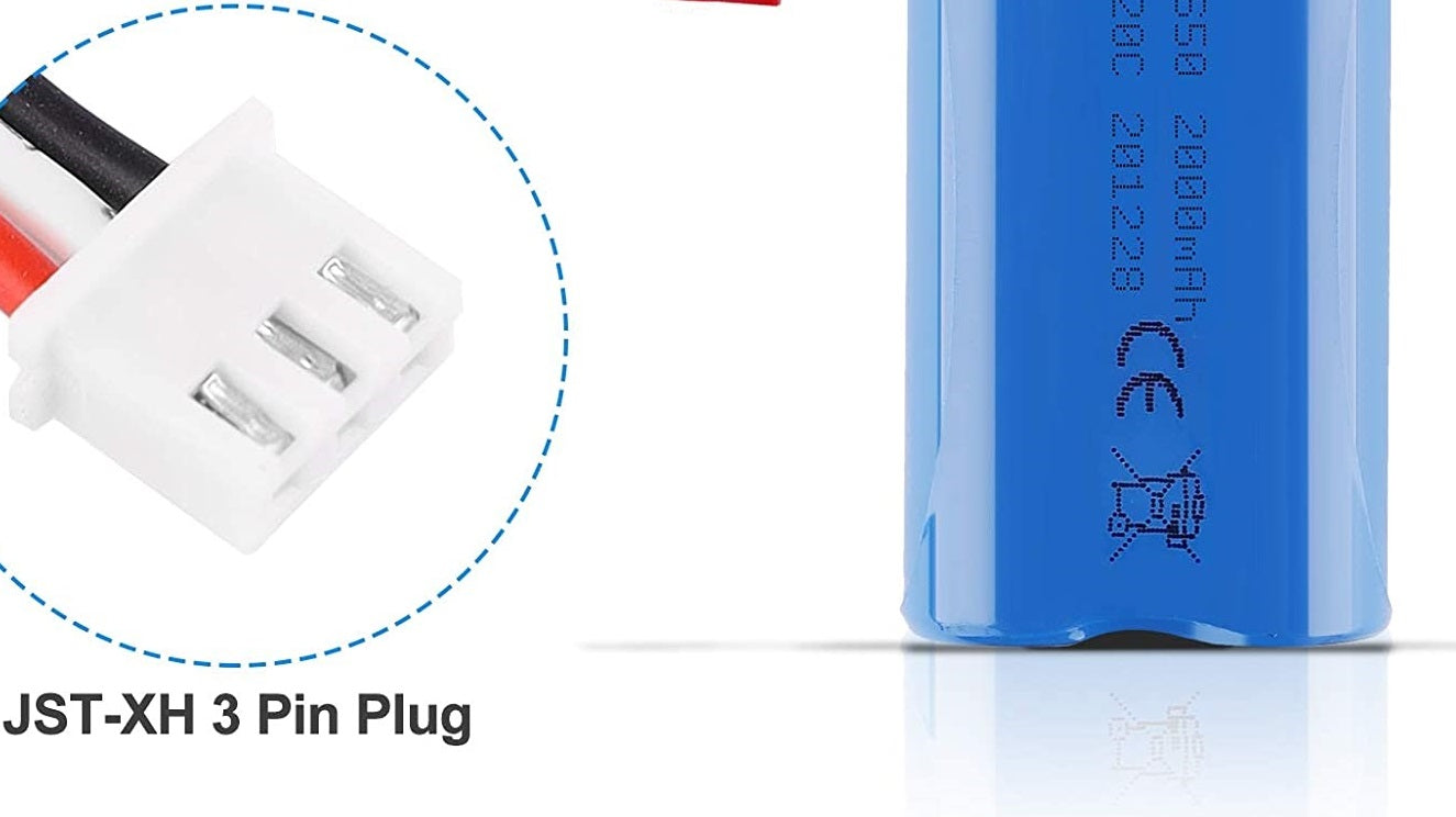 7.4V 2000MAH-18650 Lithium ion Rechargeable Battery Pack