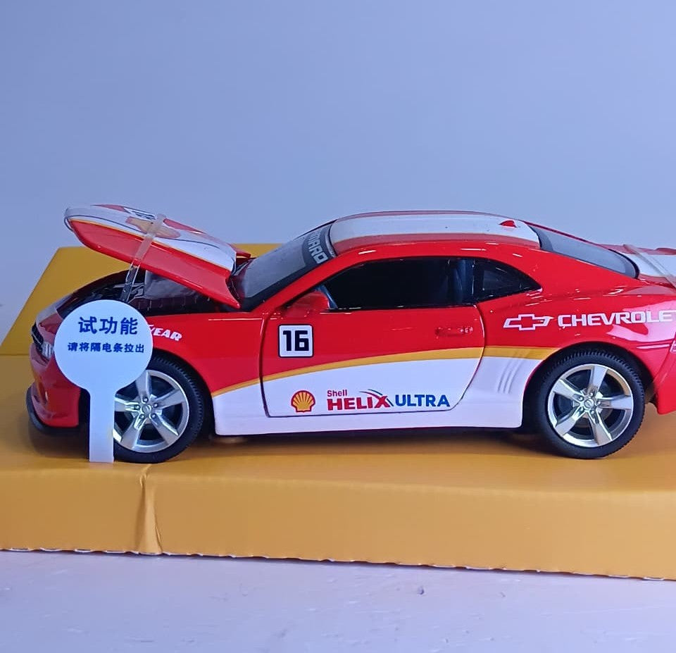 CCA SHELL CHEVROLET CAMARO SS 1:32 DIECAST MODEL 88335E RED WHITE