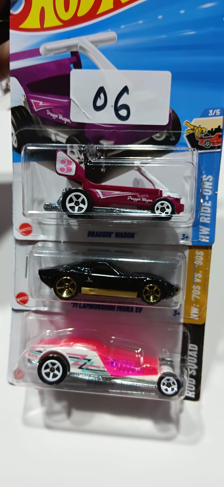 HOT WHEELS CASE-J MAINLINE (PACK OF 3) DIECAST