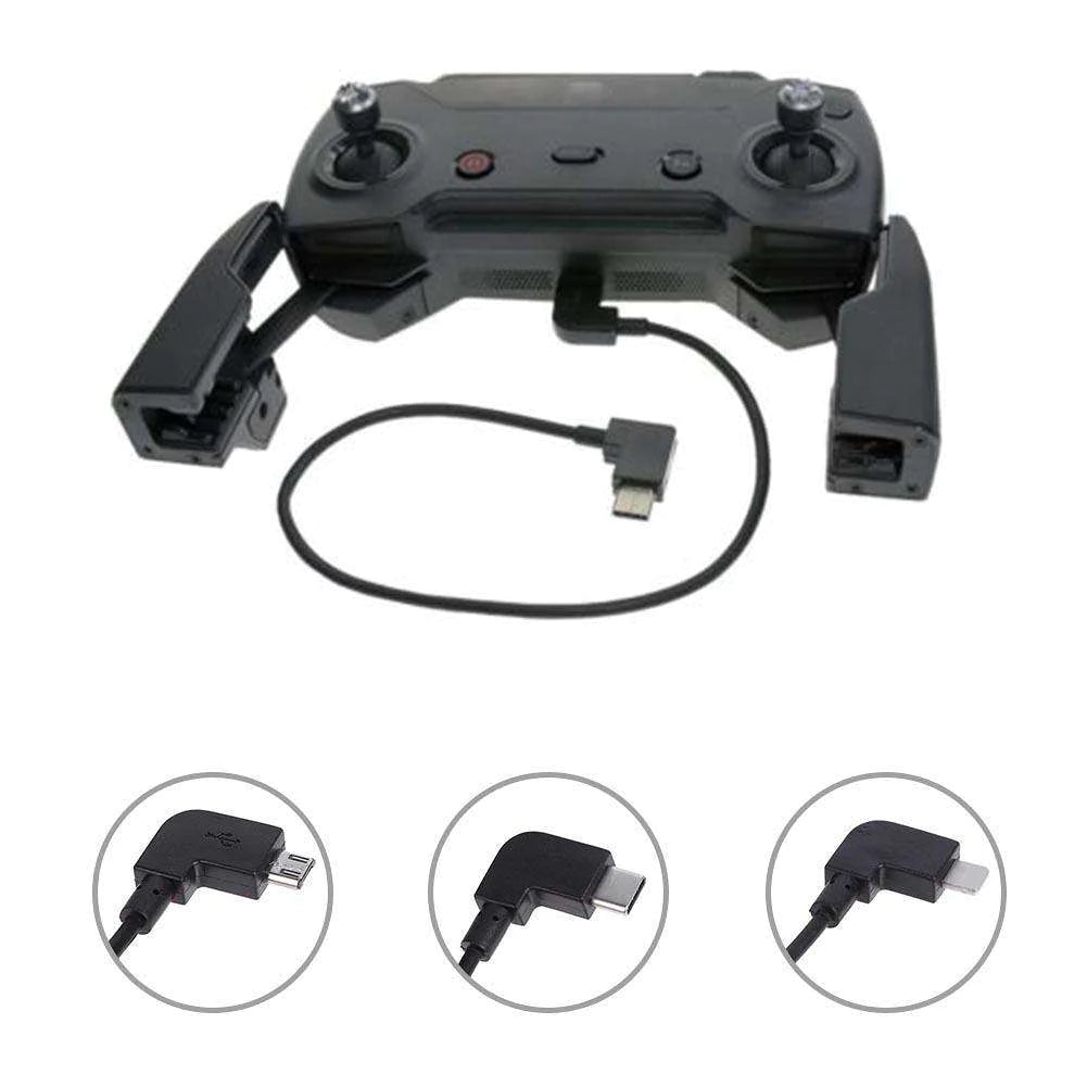 30Cm Micro USB To Iphone Connector For Dji Mavic Pro & Spark Remote Controller