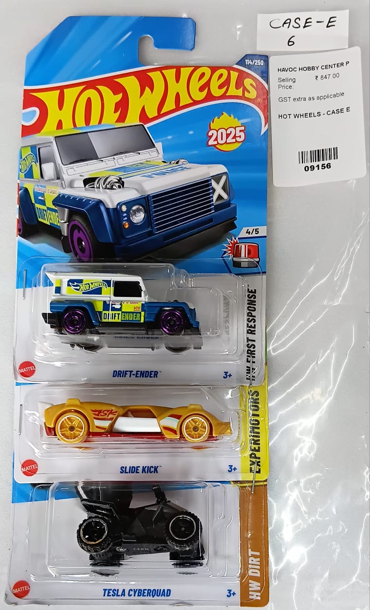 HOT WHEELS - CASE E (2025) - BASIC CAR ASSORTED (PACK OF 3 )-DIECAST