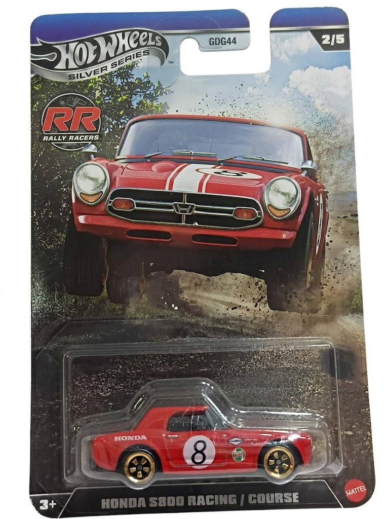 HOTWHEELS SILVER SERIES HONDA S800 RACING/COURSE RED