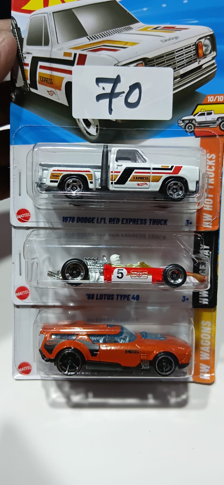 HOT WHEELS CASE-J MAINLINE (PACK OF 3) DIECAST