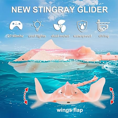 6602-R/C STING RAY FISH PINK