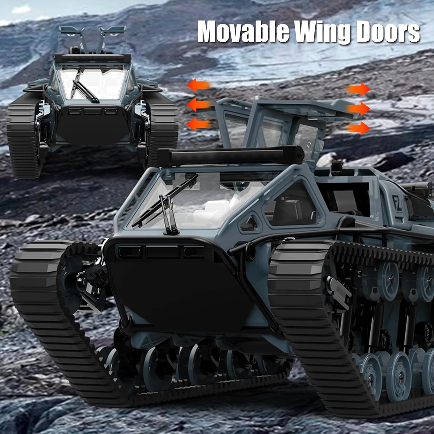 JJRC RIPSAW EV3-F4 C8812 1/16 RC HIGH-SPEED TANK (DESERT)