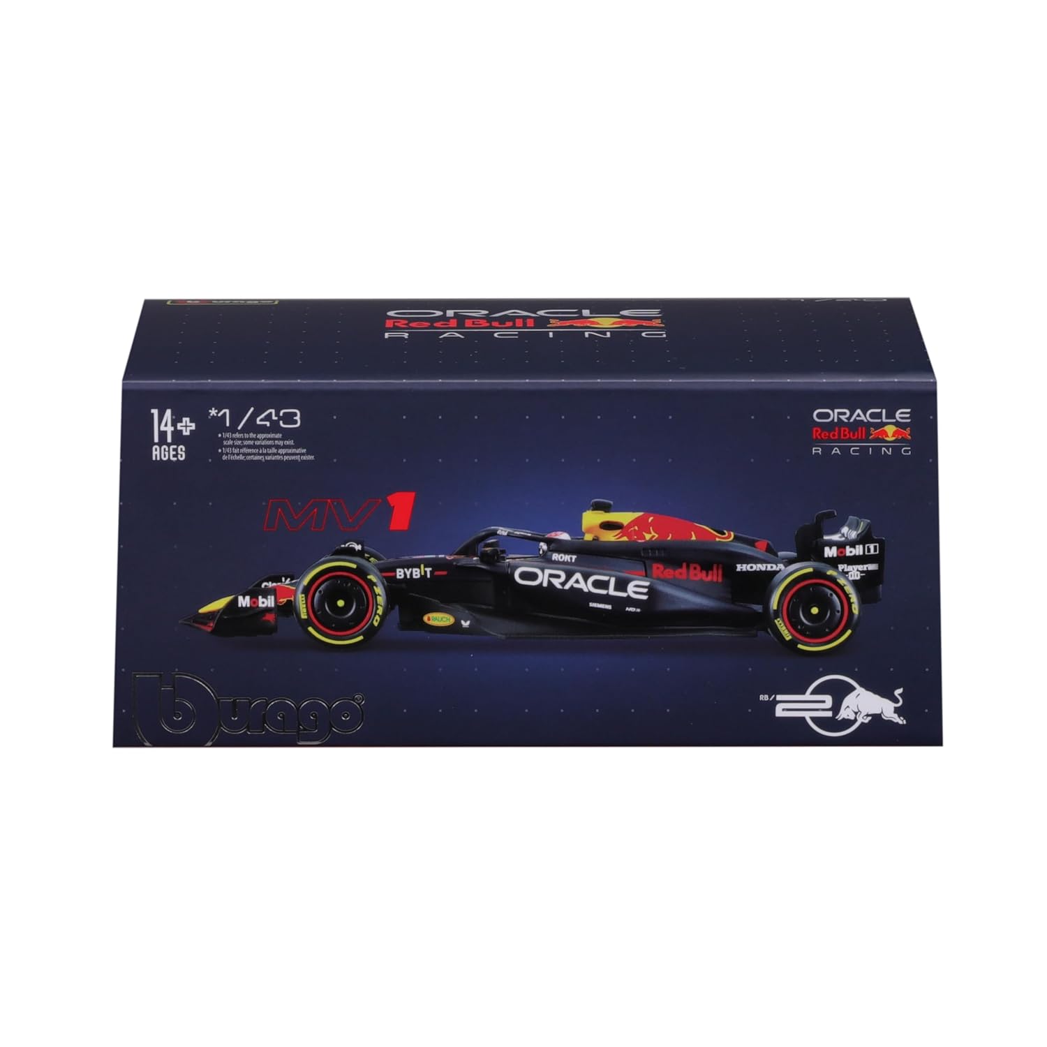 BBURAGO 1:43 ORACLE RED BULL RACING RB20 DIE CAST 18-38098V
