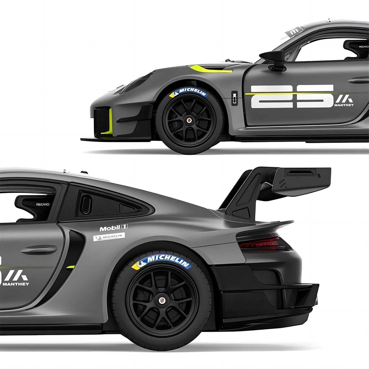 RASTAR 99600 1/18 PORSCHE 911 GT2 RS CLUBSPORT 25 RC ASSEMBLY MODEL KIT (68 PCS & 8 PTS)