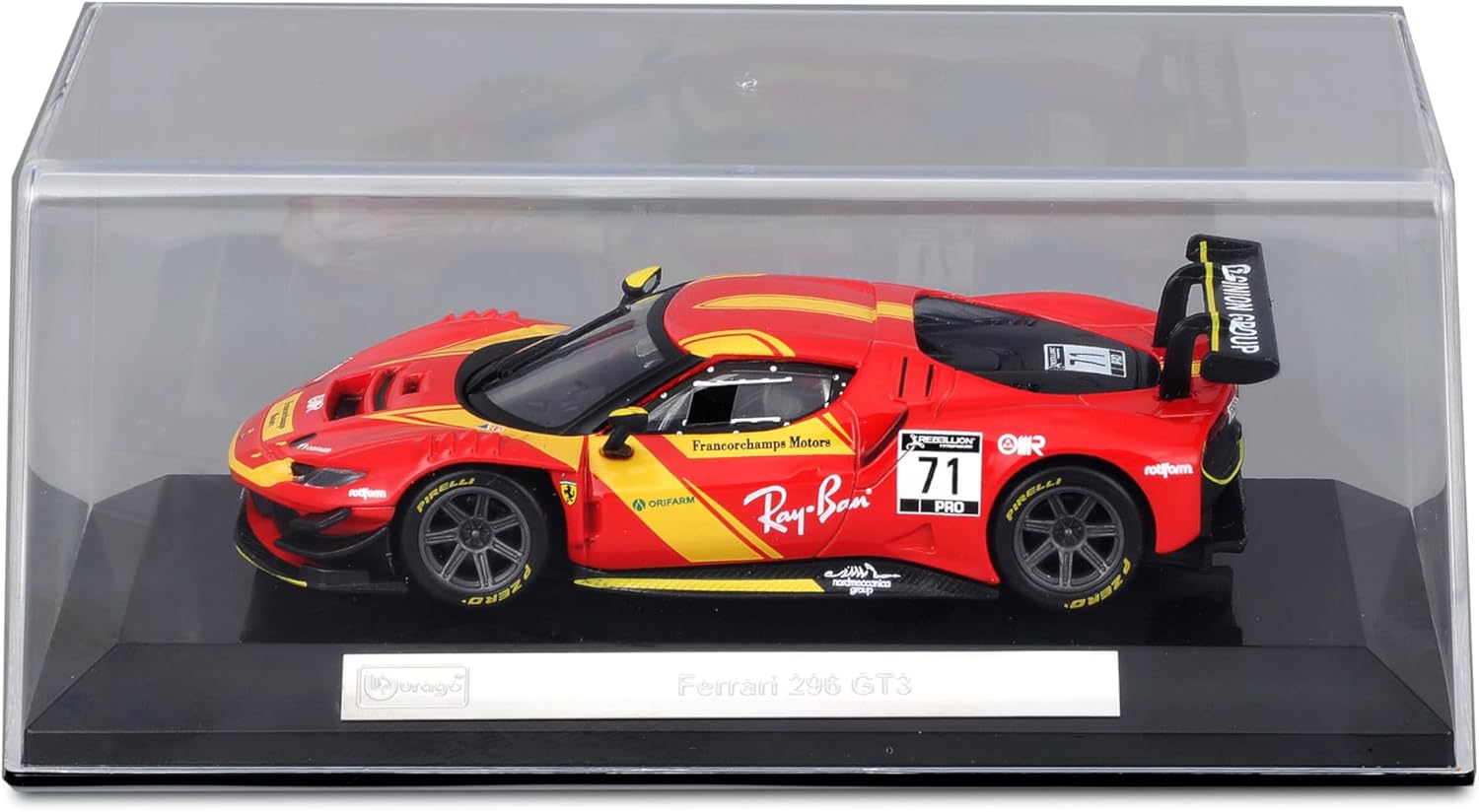 BBURAGO 1/43 FERRARI 296 GT3 #71 2023 18-36313