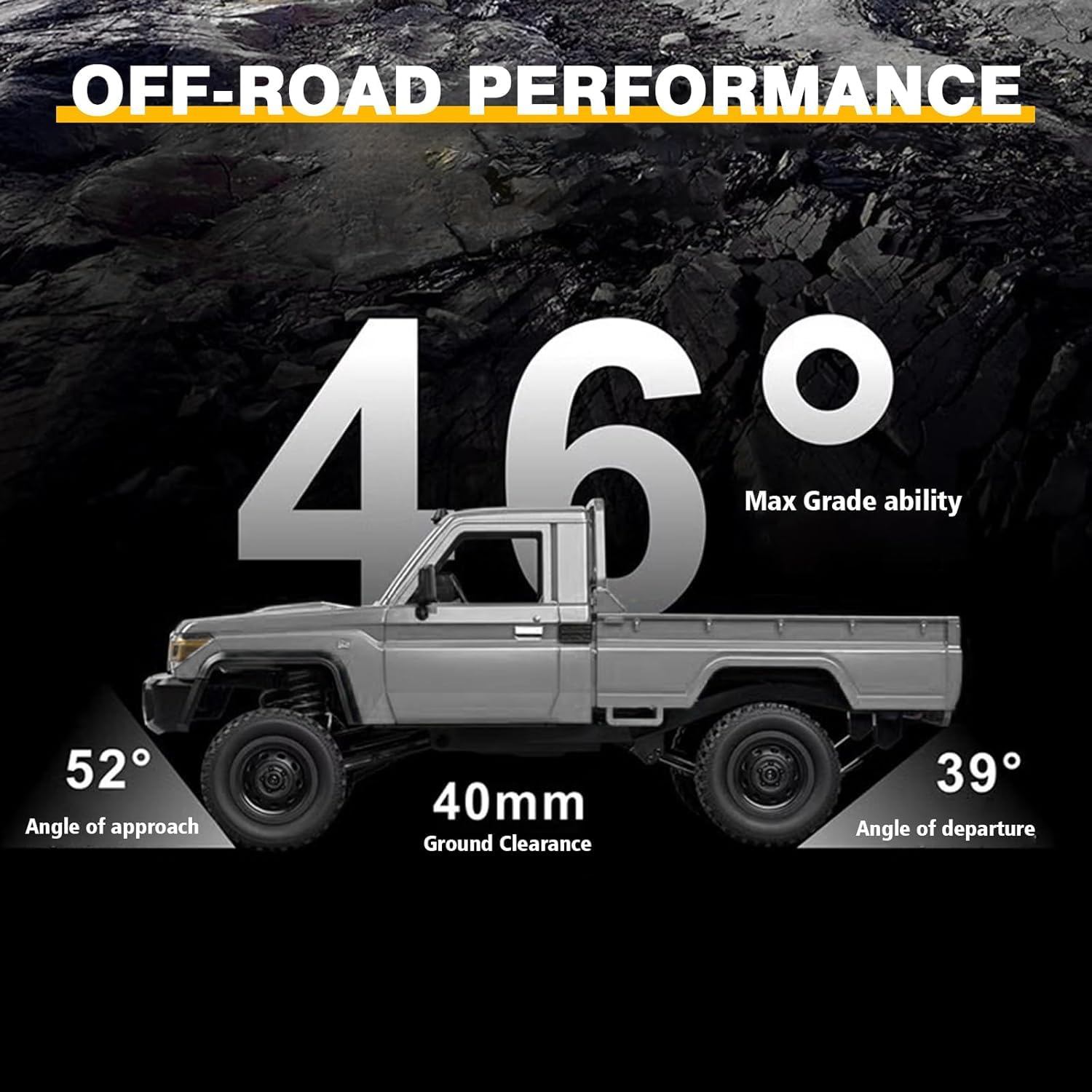 MN MODEL TOYOTA LAND CRUISER LC79 MN-82P PRO 1:12 4WD 2.4G RC ROCK CRAWLER – SILVER