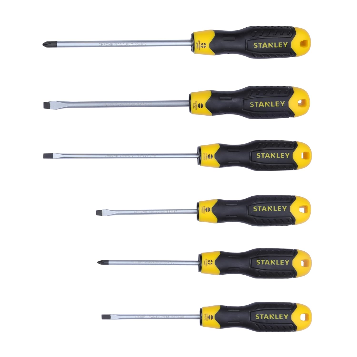 STANLEY STHT65242 6-Piece Cushion Grip Screwdriver