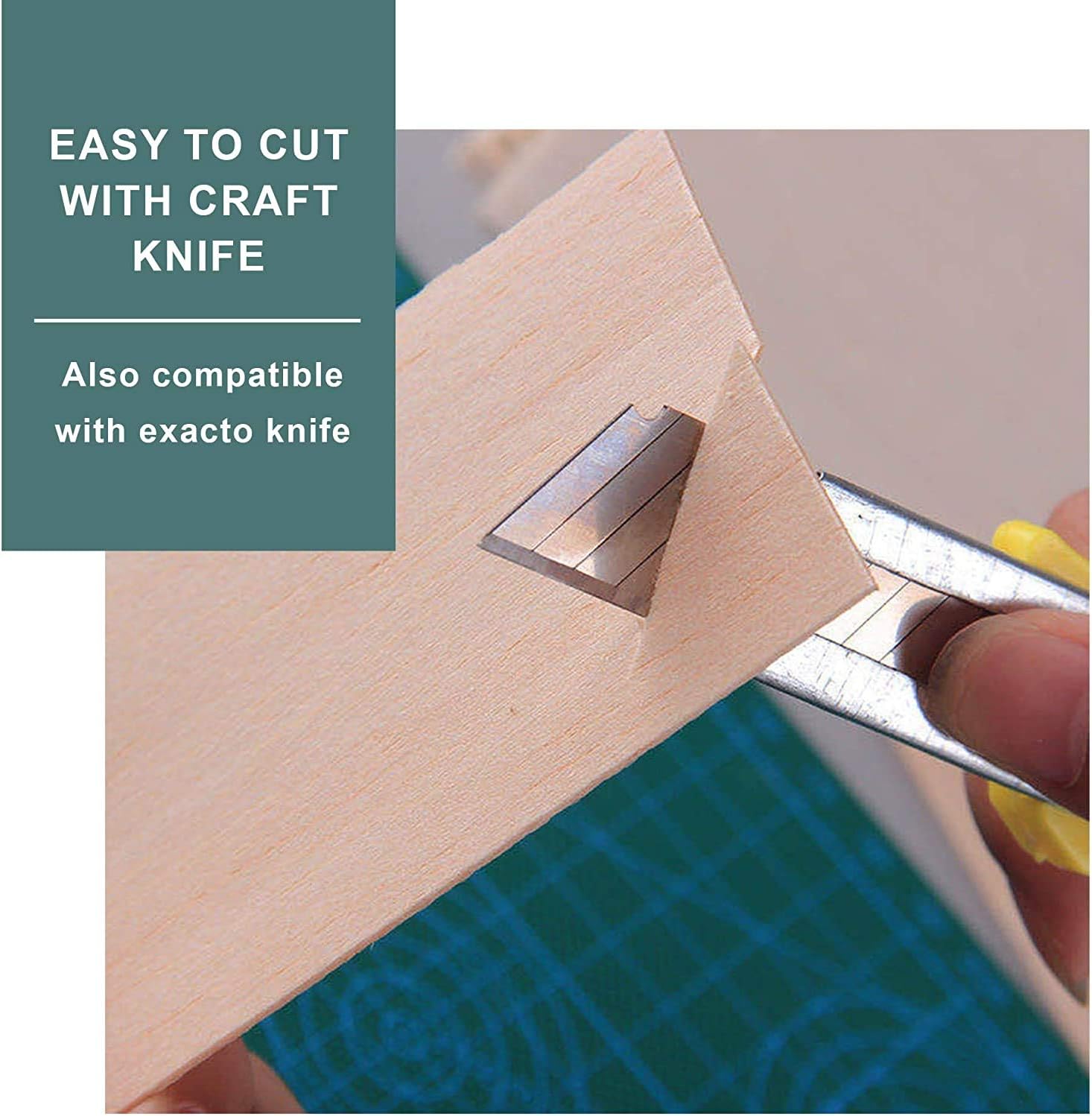 Balsa Wood Sheets Assorted Pack – 1–2 mm Thickness, 29.5–99 cm Length (21 Pcs) | RC &amp; Hobby Craft Building Material