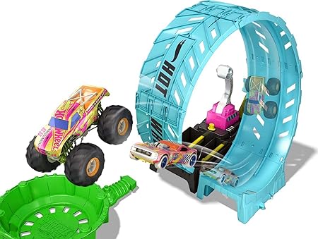HOT WHEELS MONSTER TRUCKS GLOW IN THE DARK EPIC LOOP CHALLENGE (PRODUCT NO:HBN02)
