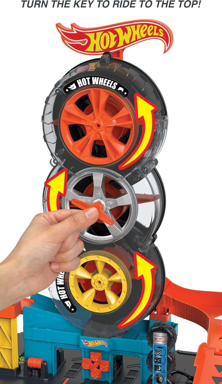 HOT WHEELS CITY SUPER TWIST TIRE SHOP (PRODUCT NO.HDP02)