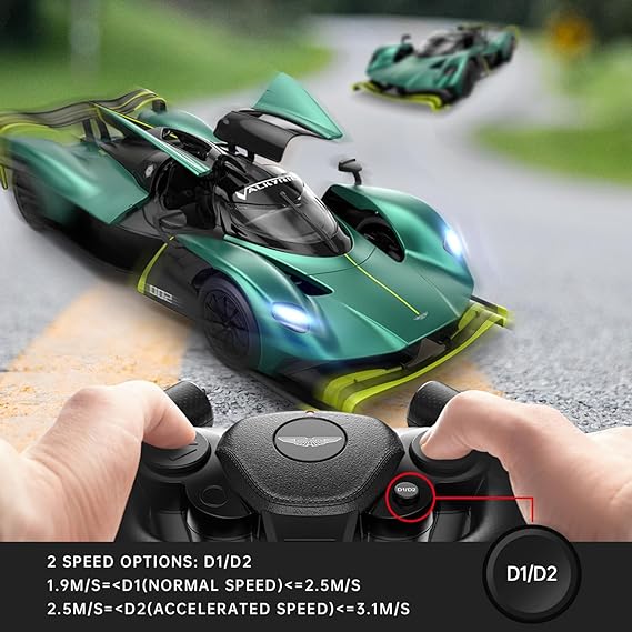 RASTAR 92106 VALKYRIE ASTON MARTIN  1/14SCALE NO:002 GREEN & BLACK
