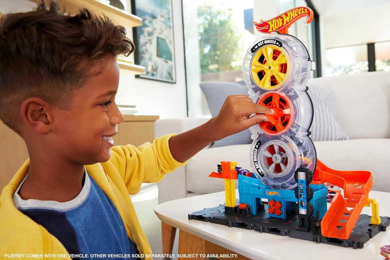 HOT WHEELS CITY SUPER TWIST TIRE SHOP (PRODUCT NO.HDP02)