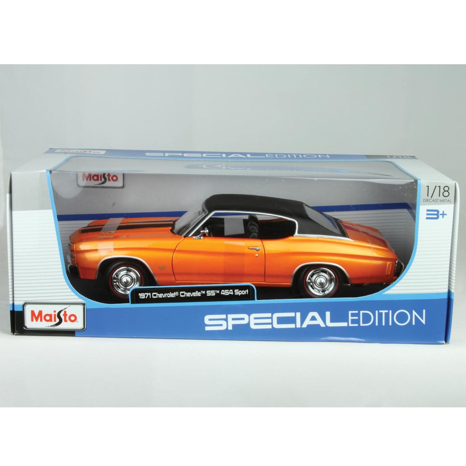 MAISTO  CHEVROLET CHEVELLE SS 454 1: 18 SACLE DIECAST MODEL