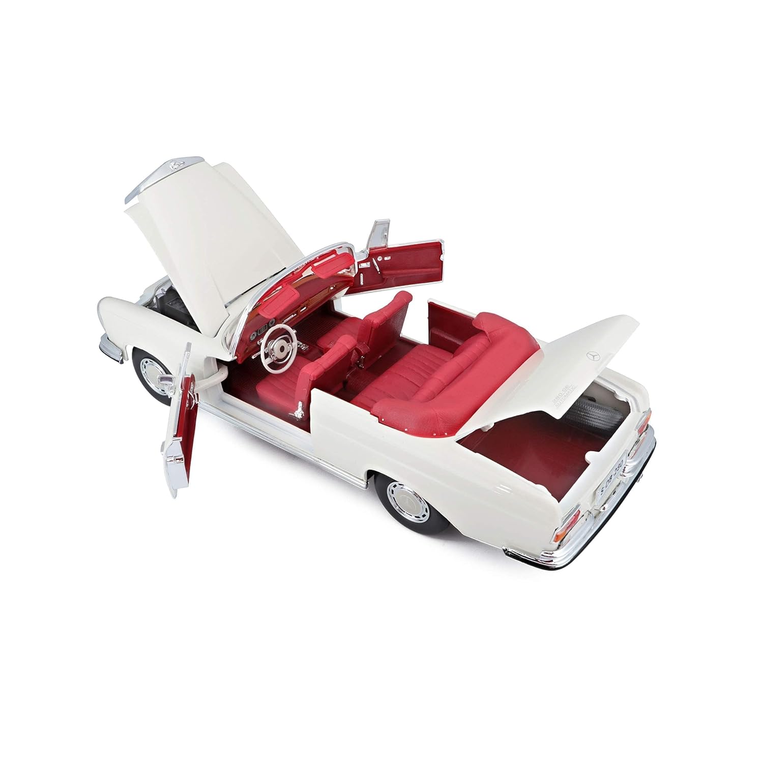 MAISTO 51811 1:18 1967 MERCEDES BENZ 280 SE DIECAST MODEL