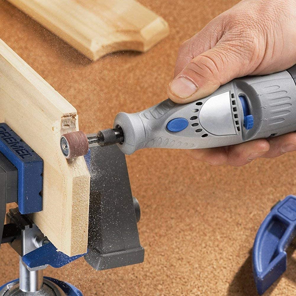 ING 51PCS SANDDRUM SET FOR DREMEL & ALL OTHER ROTARY TOOLS WITH 51 REPLACEABLE SANDBANDS & 6 RUBBER DRUM MANDRELS