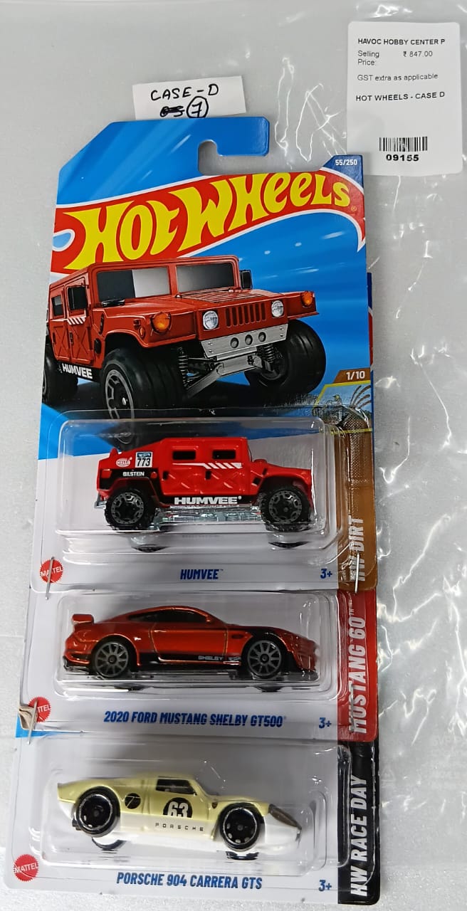 HOT WHEELS - CASE D (2025) - BASIC CAR ASSORTED (PACK OF 3 )-DIECAST