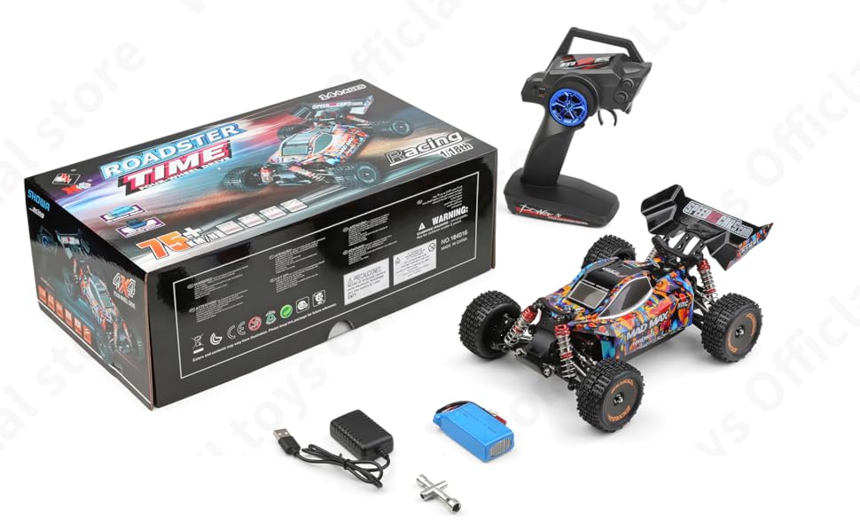 1:18 Scale High Speed Racing Car 4WD Remote Control Car 2.4Ghz All Terrain Off Road RC Truck Drift Car