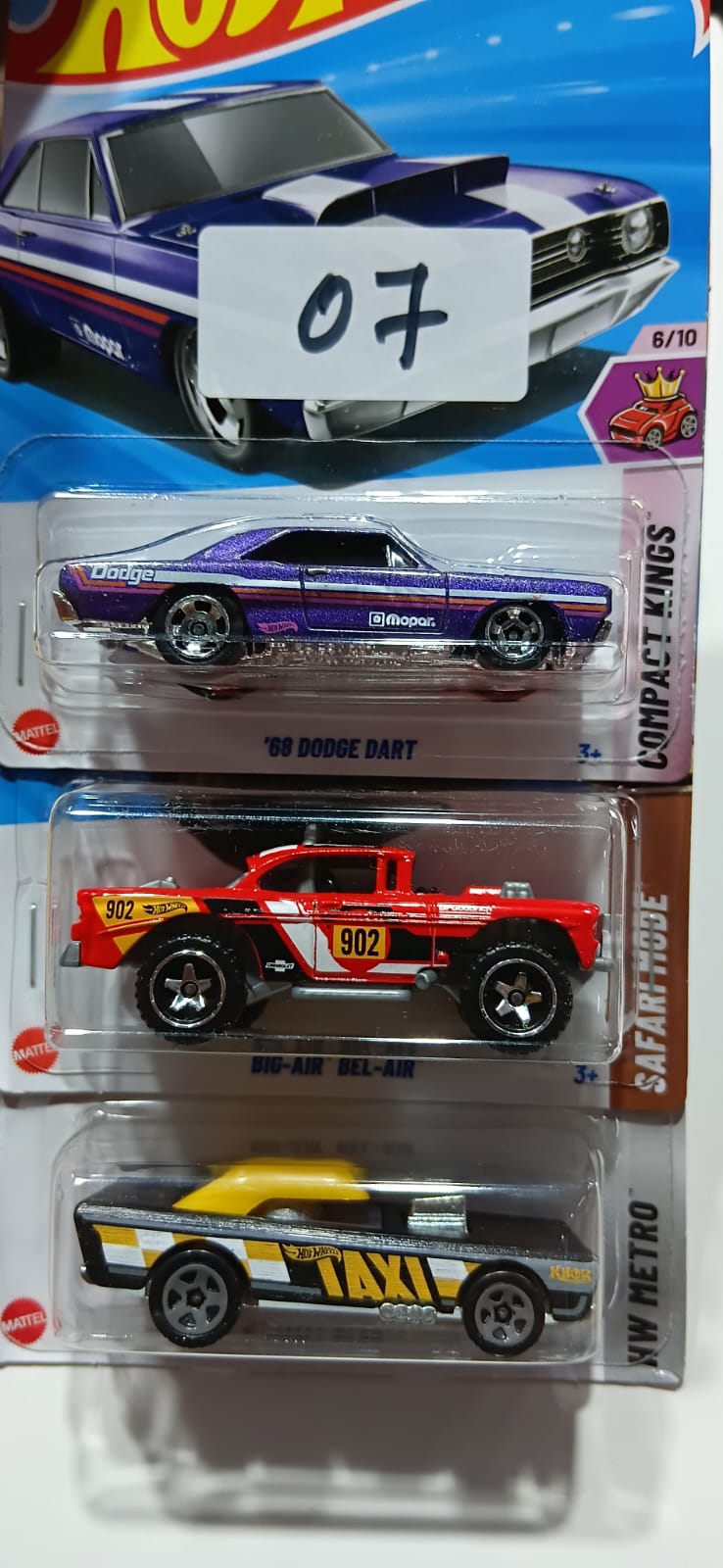HOT WHEELS CASE-G MAINLINE (PACK OF 3) DIECAST