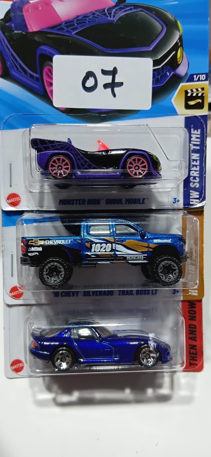 HOT WHEELS CASE-H MAINLINE (PACK OF 3) DIECAST