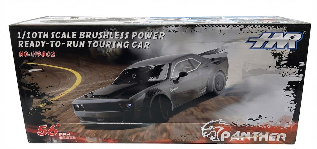 HNR H9802 PANTHER 1/10 2.4GHZ 4WD BRUSHLESS RTR TOURING CAR RED COLOR