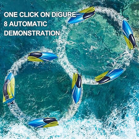 4DRC S4 ARES 2.4G RC RACING BOAT YELLOW & BLUE