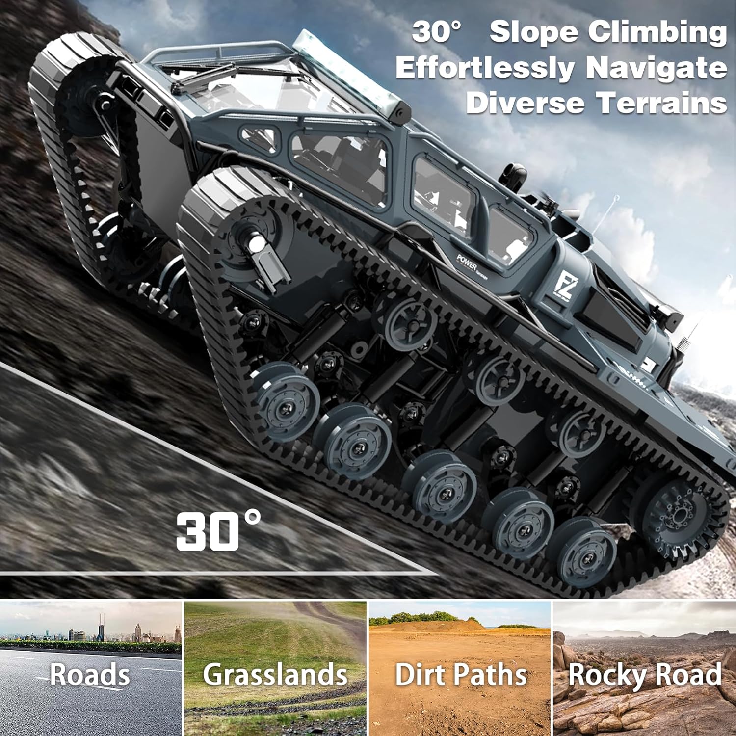 JJRC RIPSAW EV3-F4 C8812 1/16 RC HIGH-SPEED TANK (DESERT)