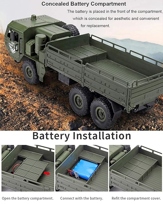 TRANSPORTER Q75MILITARY TRUCK JJRC1:16 SCALE, 6WD OFF ROAD