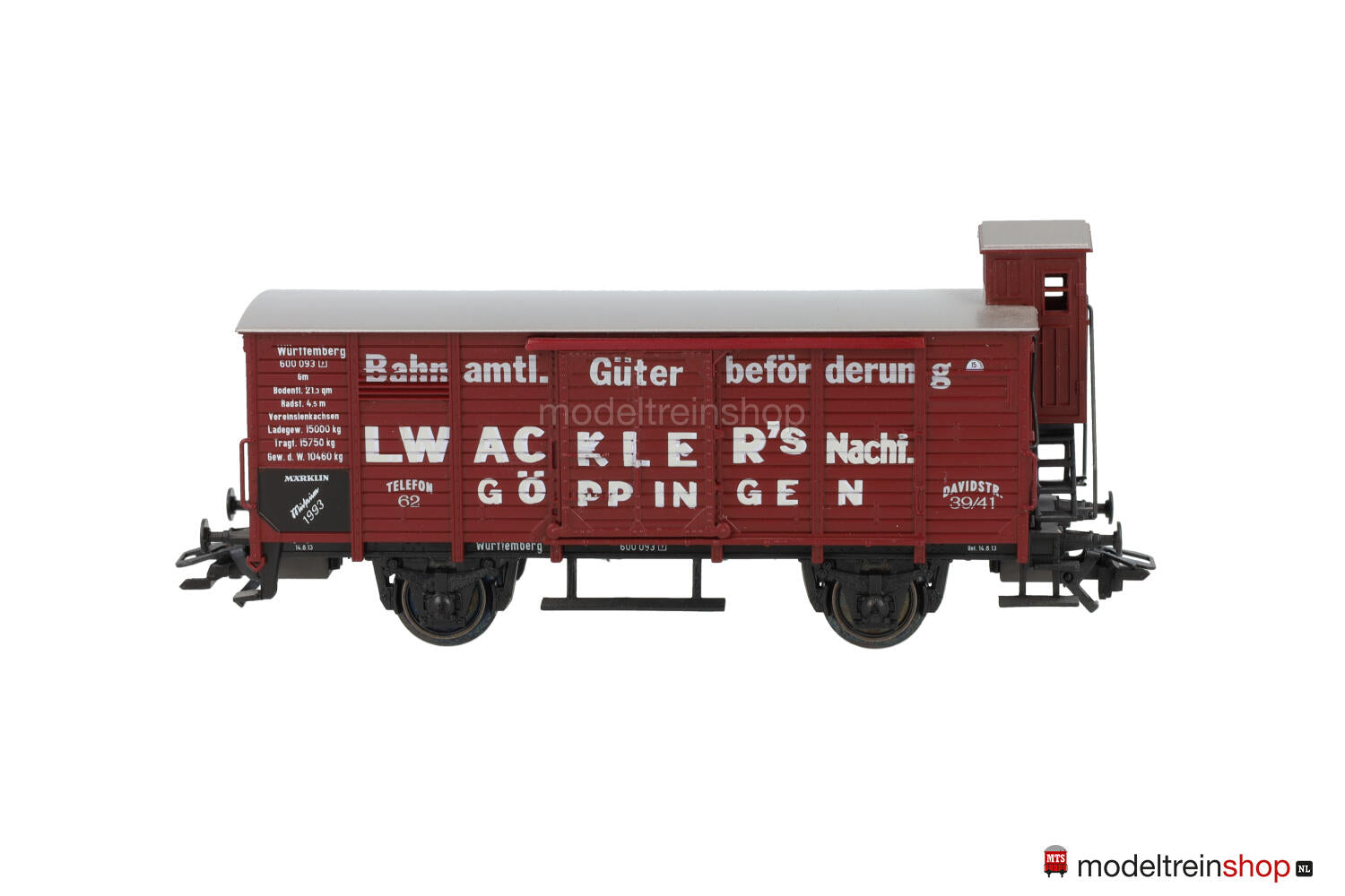 MARKLIN H0 84793 MUSEUM VEHICLE 1993 GAUGE HO BOXED