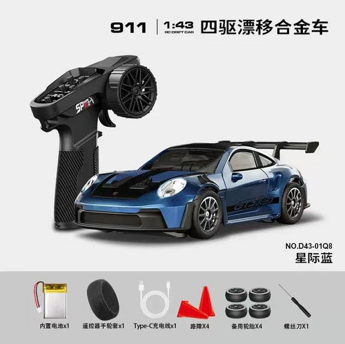 RC DRIFT CAR D43-01 HSTAR  1/43 METAL BODY RTR