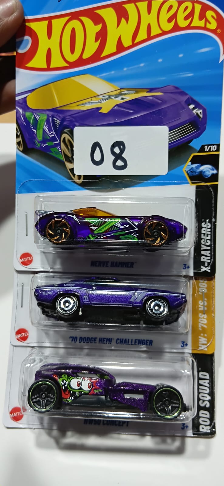 HOT WHEELS CASE-J MAINLINE (PACK OF 3) DIECAST