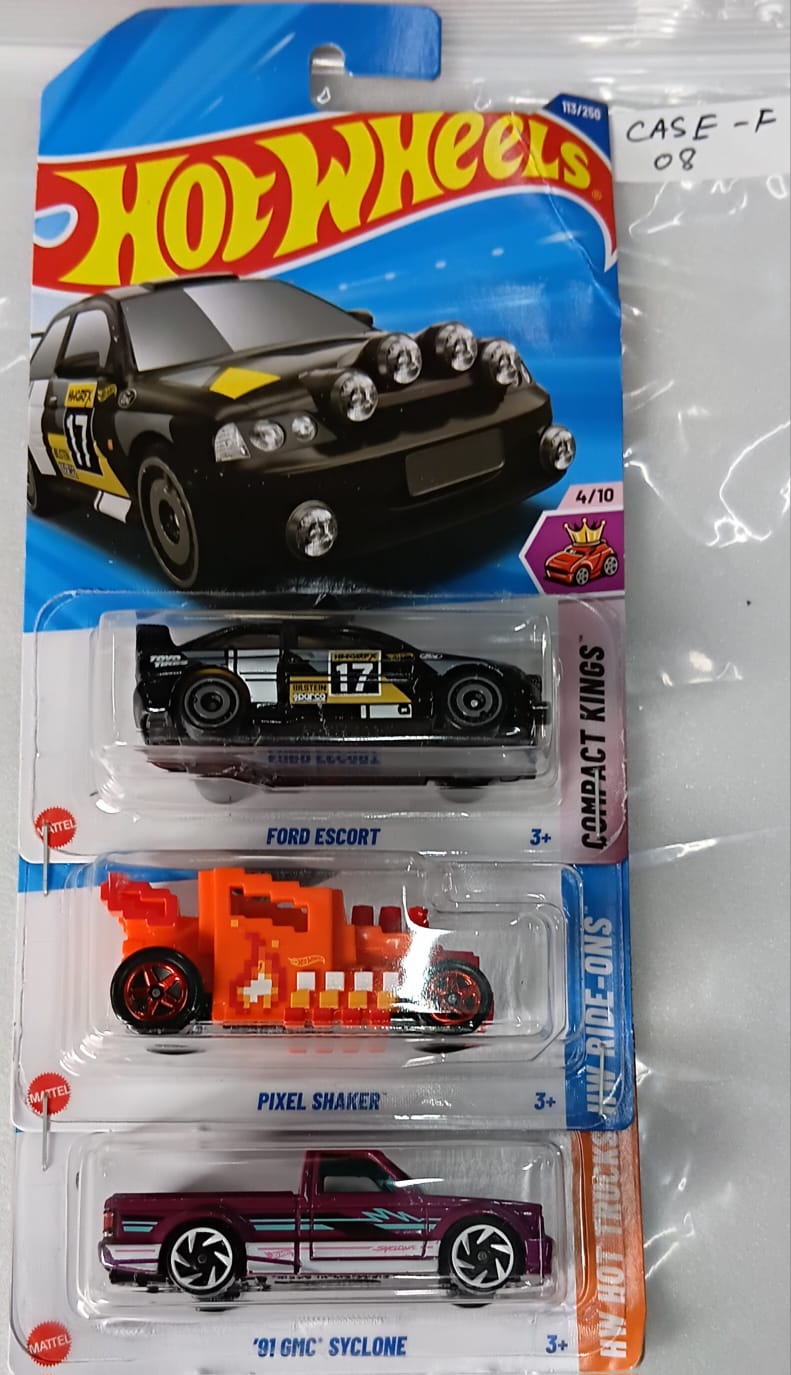HOT WHEELS - CASE F (2025) - BASIC CAR ASSORTED (PACK OF 3 )-DIECAST