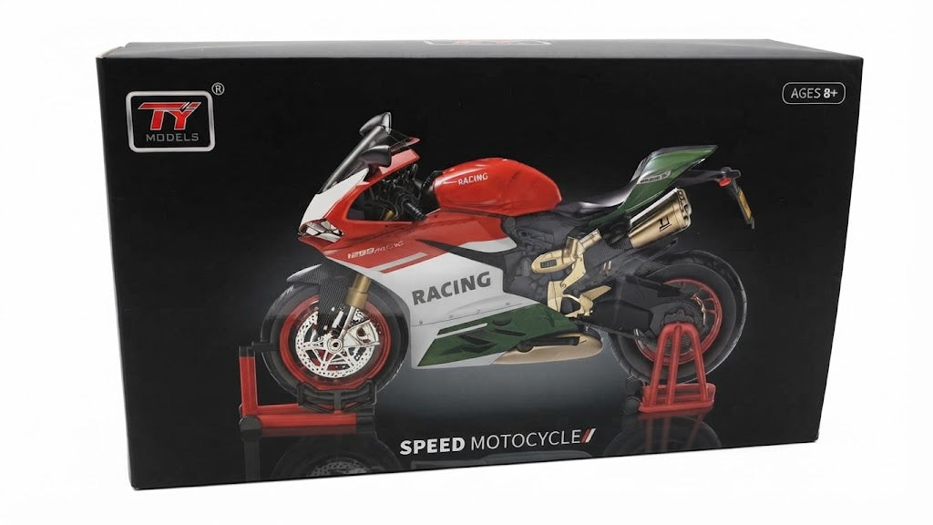 MOTOR CYCLE 8678B 1/10 SPEED RACING DUCATI PANIGALE DIECAST BIKE BLACK COLOR