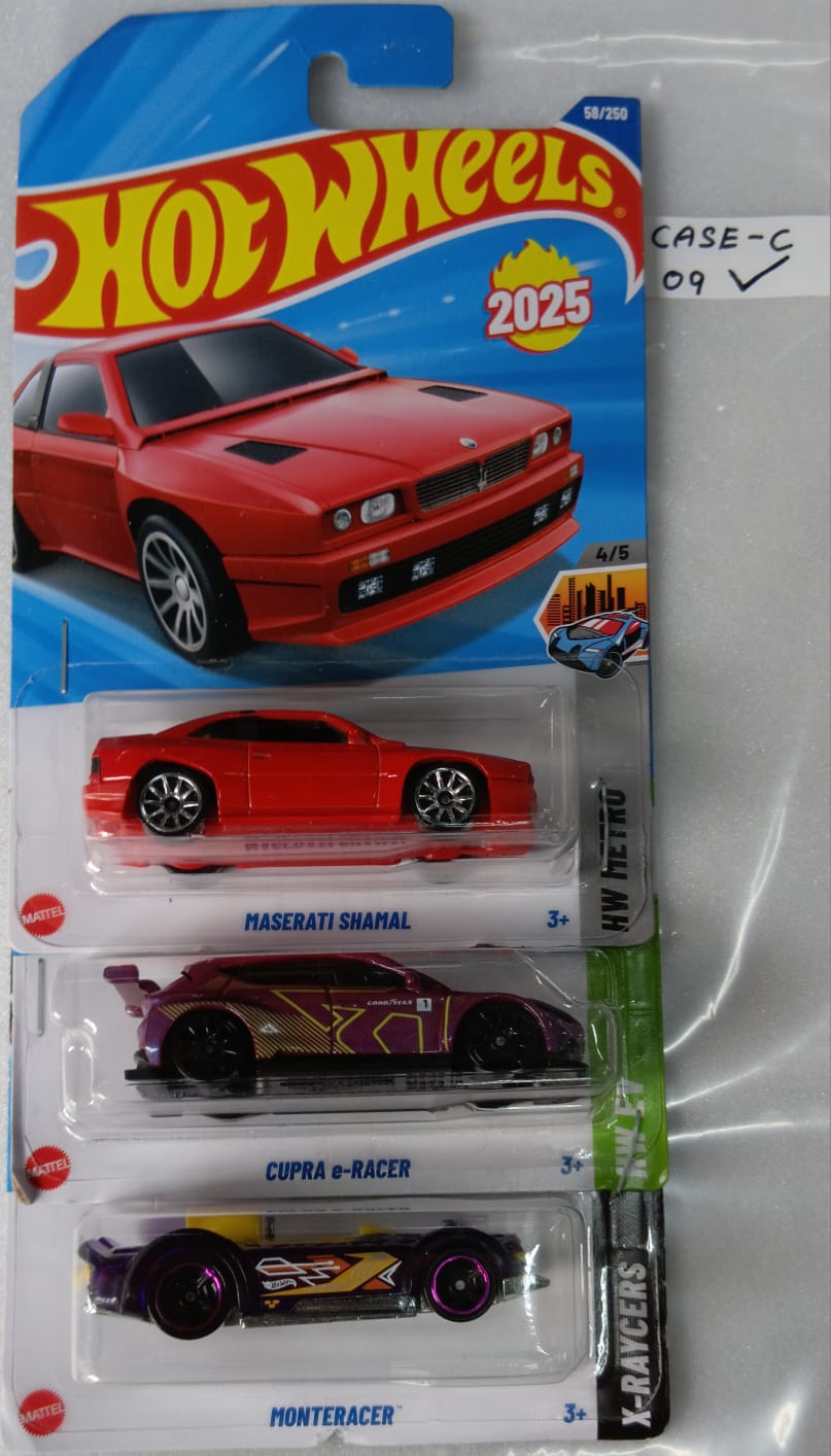 HOT WHEELS - CASE C (2025) - BASIC CAR ASSORTED (PACK OF 3 )-DIECAST