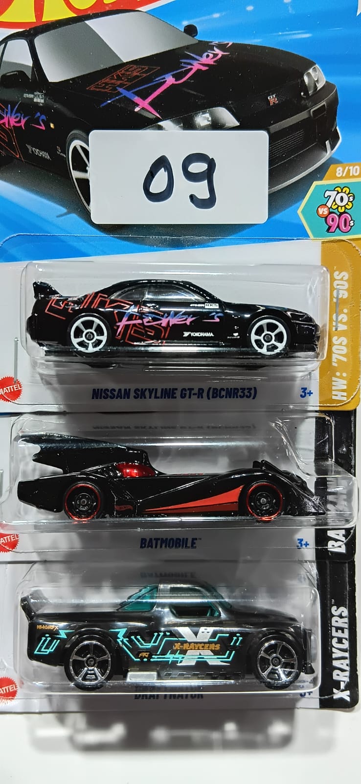 HOT WHEELS CASE-H MAINLINE (PACK OF 3) DIECAST