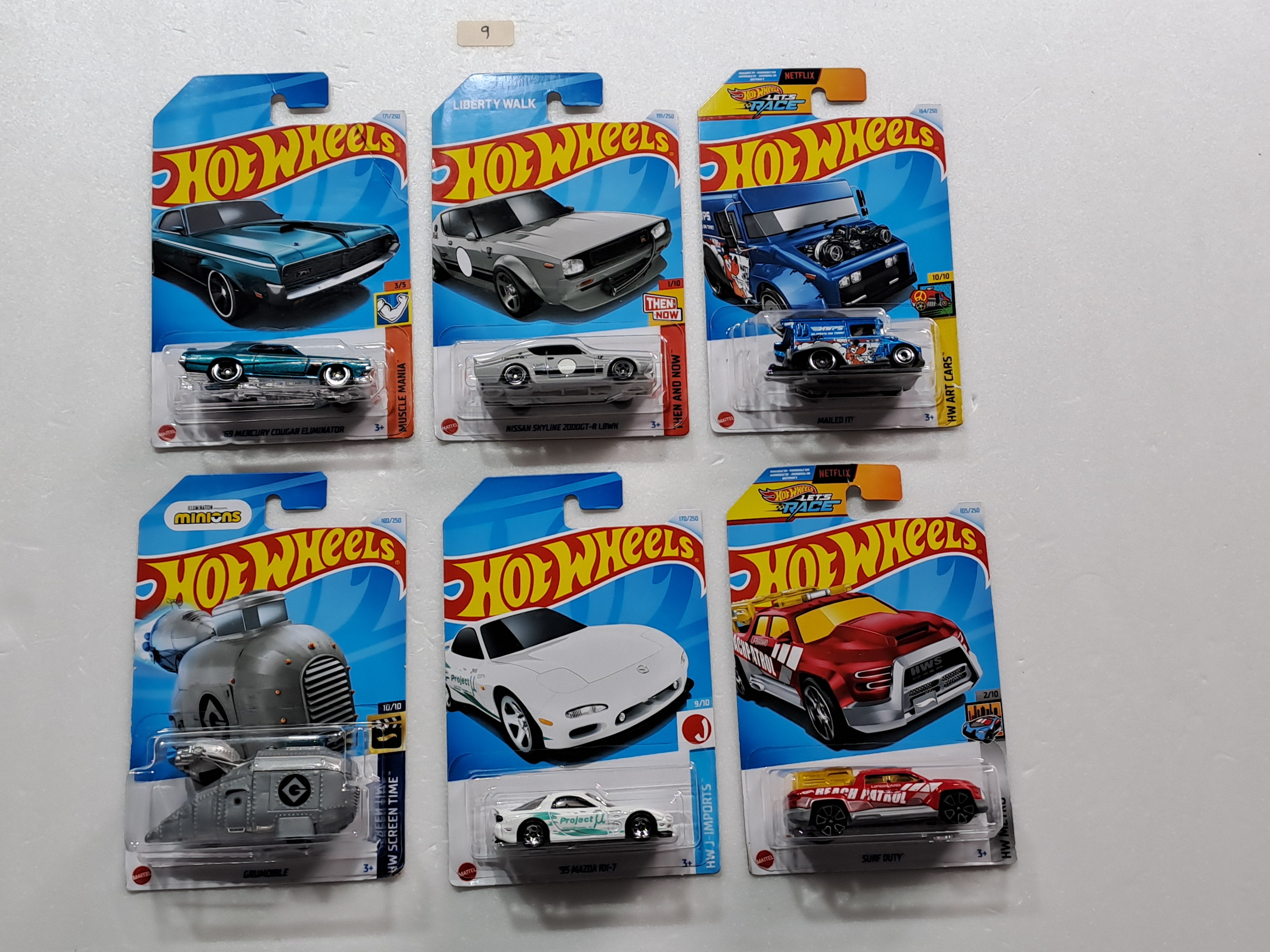 HOT WHEELS - CASE M- BASIC CAR ASSORTED (PACK OF 6 )-DIECAST