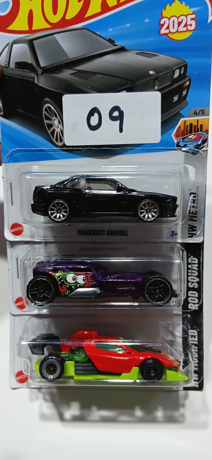 HOT WHEELS CASE-J MAINLINE (PACK OF 3) DIECAST