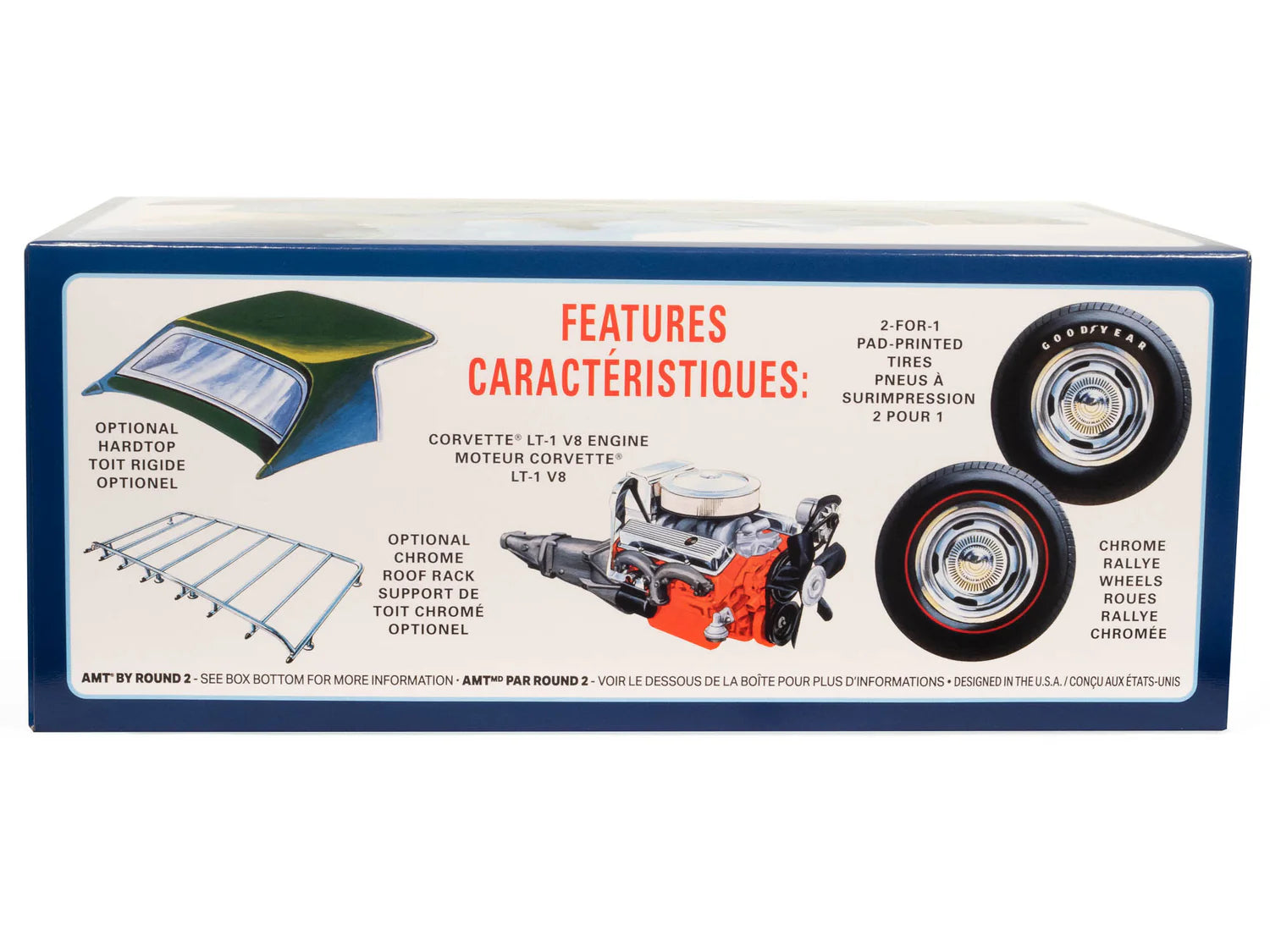 AMT 1972 CHEVY CORVETTE CONVERTIBLE 1/25 SCALE MODEL KIT AMT1437M/12